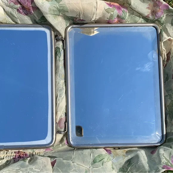 Vintage French Triptych 1950’s Tri-Fold Vanity Barber Mirror - Picture 16 of 17